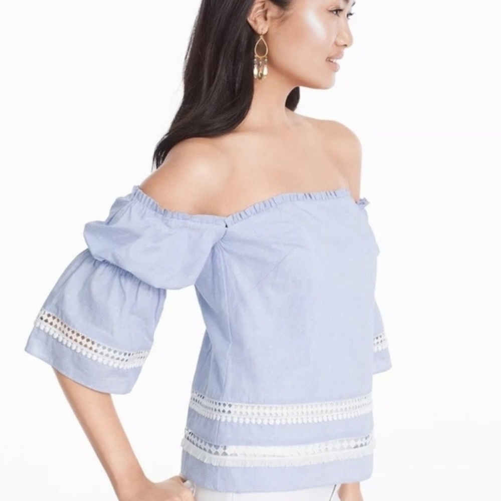 White House Black Market Off The Shoulder Top